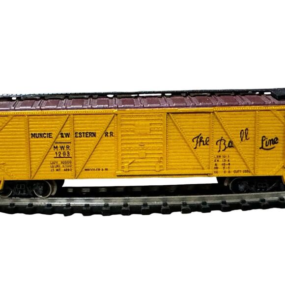 N SCALE ATLAS 2368 MUNCIE S WESTERN RR WOOD BOX CAR - Picture 2 of 7